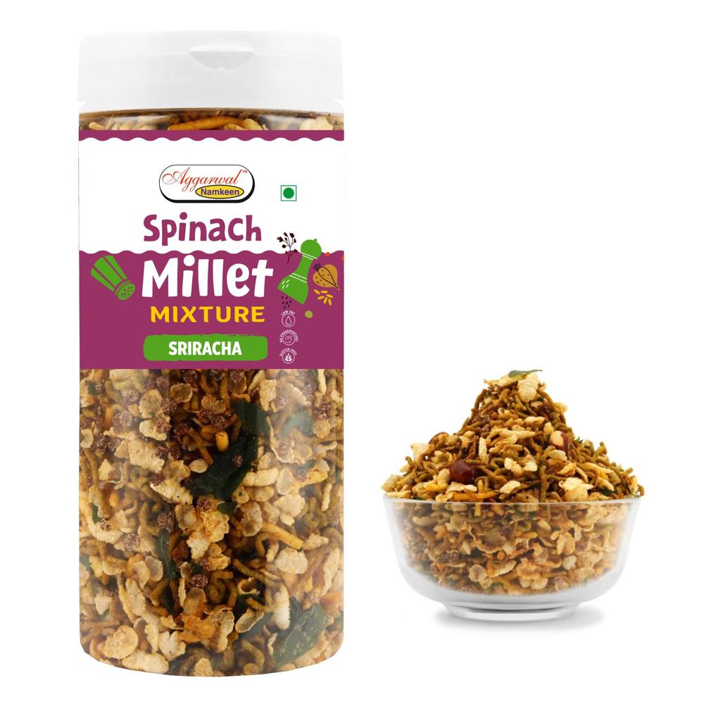 Spinach Millet Mixture Sriracha - Vegan-friendly Masala Mix | Spicy Flavor, Versatile Usage For Wraps, Sandwiches, And Snacks