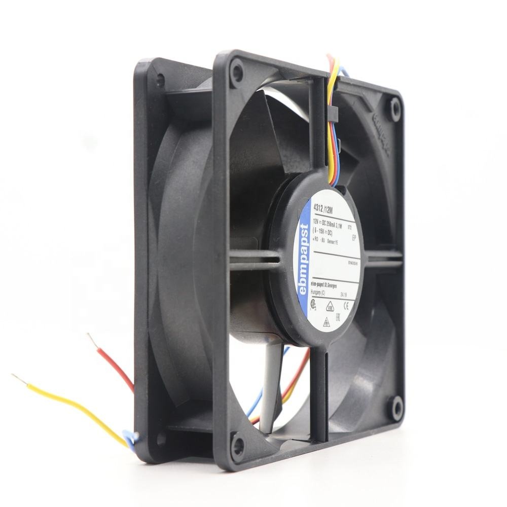 ebmpapst 4312/12M 120*120*32mm 12V DC 12032 12cm 3.1W 3200RPM Electrical Cabinet Chassis Cabinet Compact Axial Cooling Fan