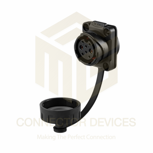 YM20 10A 8Pin Female Socket IP68 Waterproof Power Connector Flange Mount Plastic Shell Solder Terminal