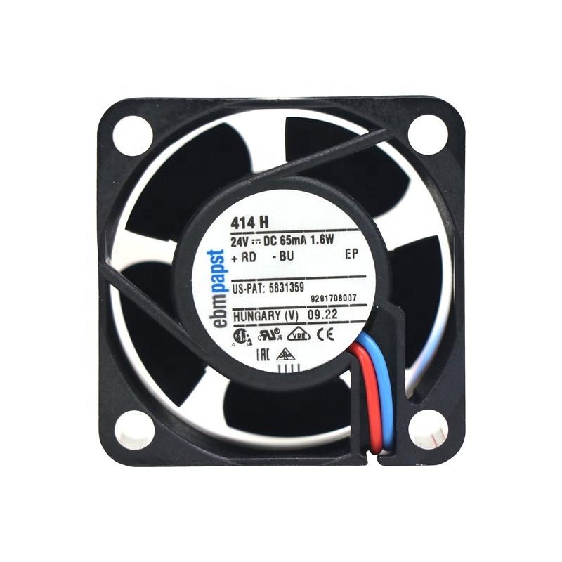 ebmpapst 414H 40*40*20mm 24V DC 4020 4cm 13.5m3/h 1.6W 71mA 8100rpm Ball Bearing Cabinet Mini Micro Axial Cooling Fan