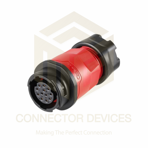 YM20 5A 12Pin Female Plug IP68 Waterproof Power Connector Inline Plastic Shell Solder Terminal