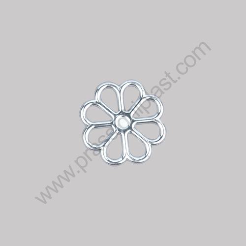 Design Star Ring & Flower - Color: Silver