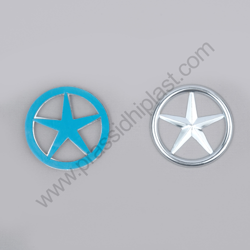 Design Star Ring Silver & Flower With Sticker