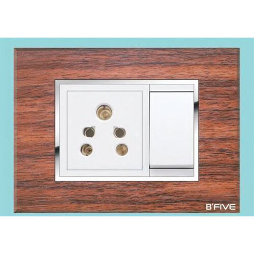 Switch Plate | Forest Wood Modular Plates Premium Design - Application: Residential And Commercial Use