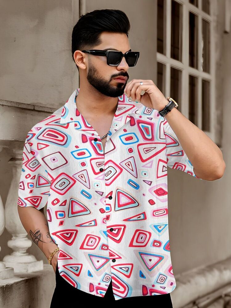 stylish printed mens shirts