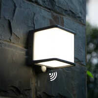 Solar Motion Sensor Wall Light - Aluminum, 120*3 M | 5w Power, 98% Energy Efficiency, Automatic Switch, Multiple Solar Cells, Commercial Use