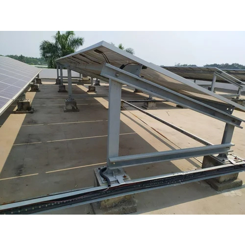 Modular Cement Shed Solar Panel Mounting Structure - Application: Commercial