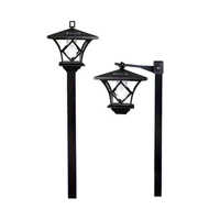 24-solar Lamp Post - Color: Black