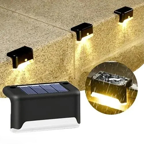 55 Outdoor Solar Deck Light - Color: Yellow