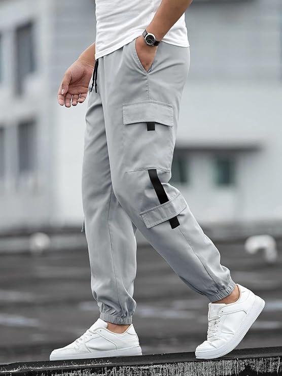 Stylish Mens Cargo Trouser - Color: Gray