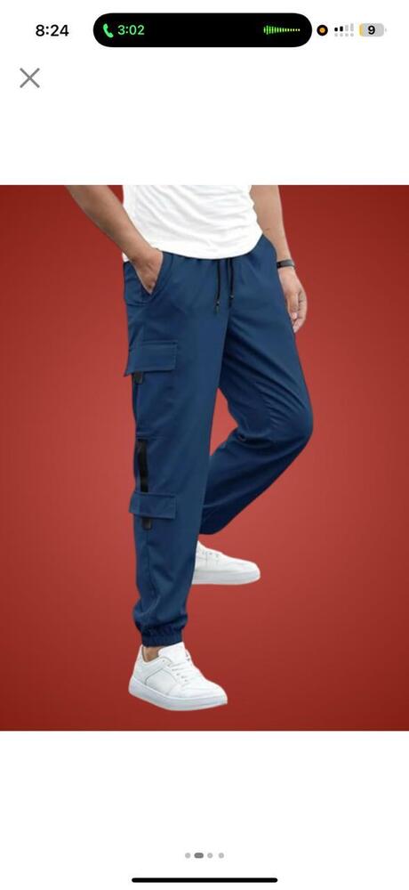 Stylish Mens Cargo Trouser - Color: Gray
