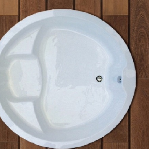 Appollo Eos 5x5 Ft. Round Bath Tub - Color: White