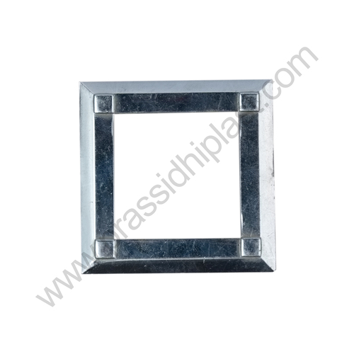 Square Ring Silver - Installation Type: Adhesive