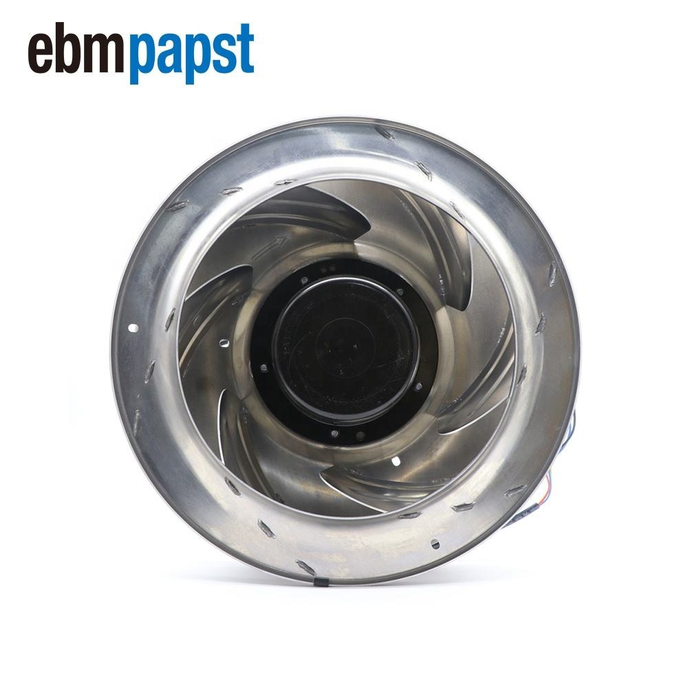 Ebmpapst R3G310-An43-71 230V Ac 310Mm Ip54 Ffu Fan Filter Unit Ec Medical Equipment Disinfection Cabinet Centrifugal Cooling Fan - Color: Silver
