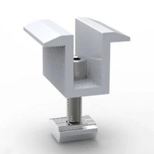 Gi Aluminium Mid Clamp - Color: Grey (Base)