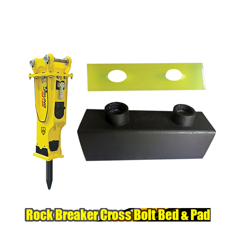 Rock Breaker Cross Bolt Bed And Pad