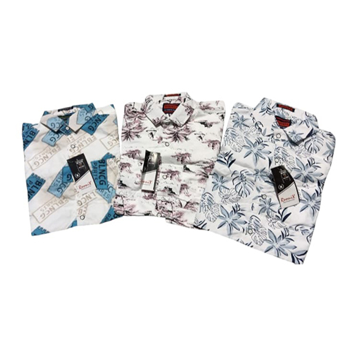 Kids Printed Shirt - Cotton Mix Fabric, Sizes 26-36 | Unisex, Age 3-10, Full Sleeves, Anti-UV, Breathable, Quick Dry, Trendy Style