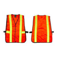 Industrial Reflective Safety Vest - Color: Orange