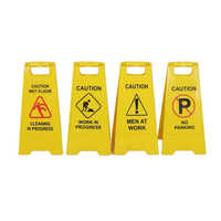 Floor Stand Message Plate - Application: Safety