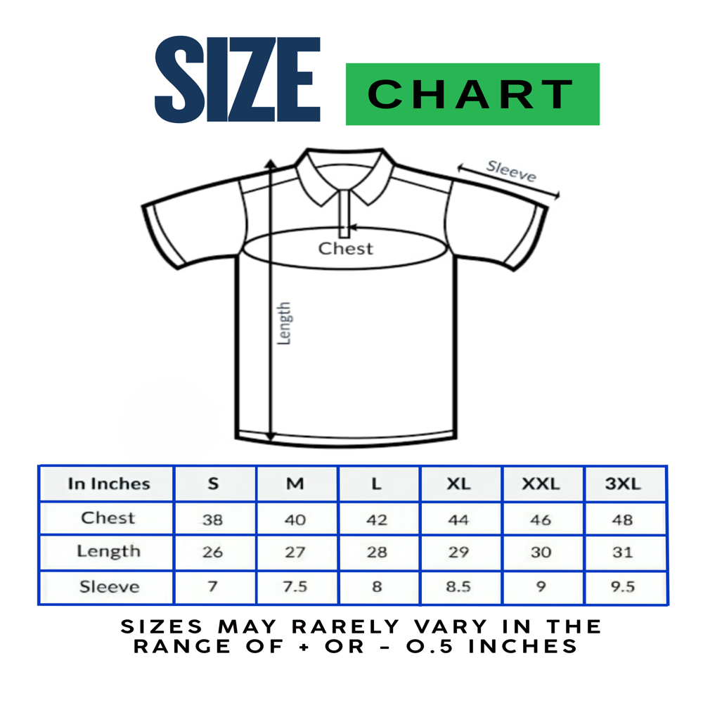 Mens Black Polo T-shirt - Design: Collar Neck
