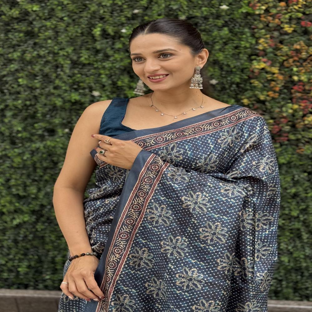 Printed Elegance saree