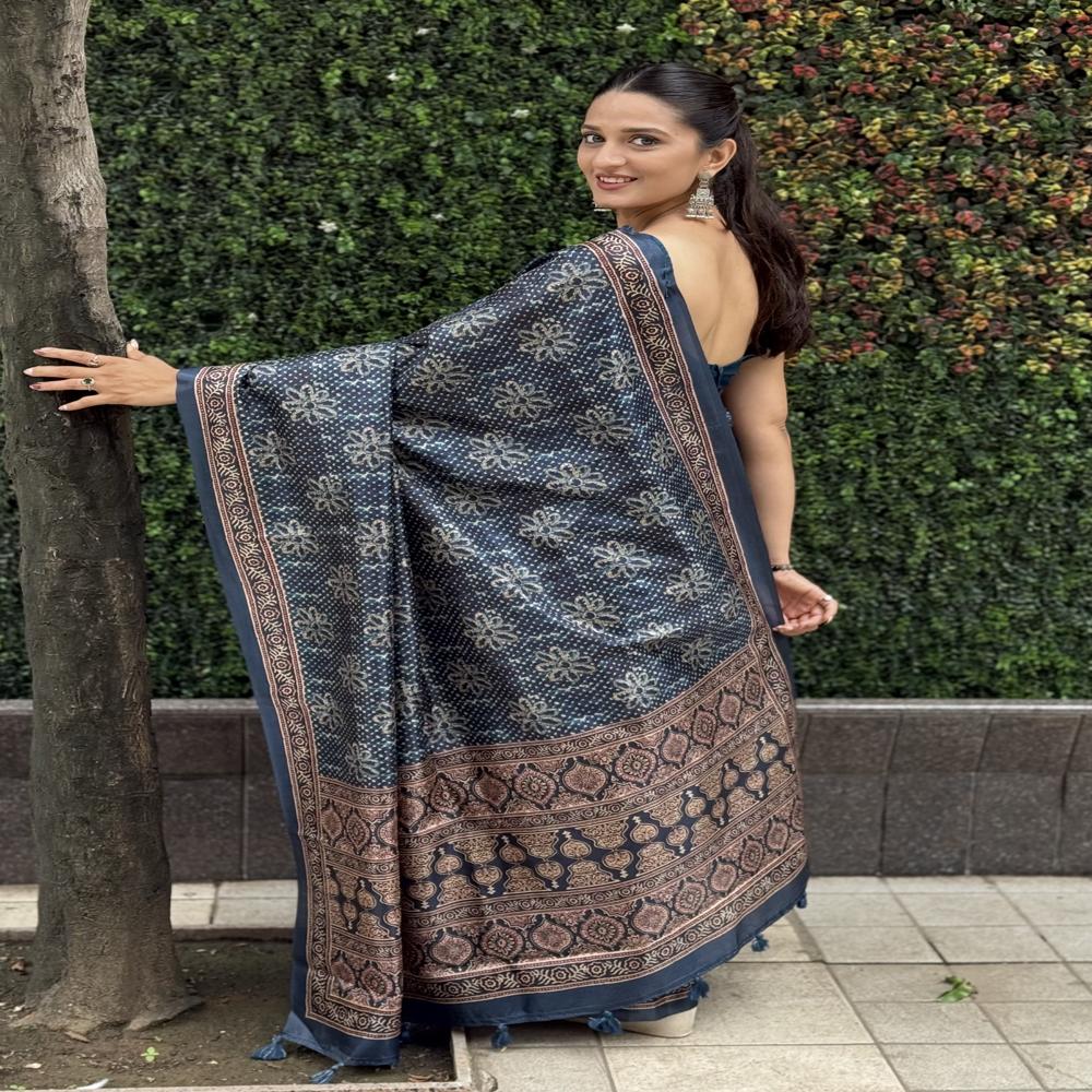 Printed Elegance saree