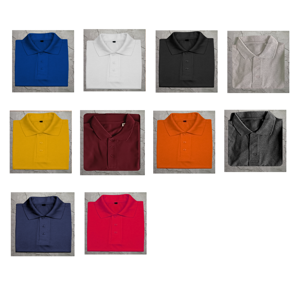 Mens Yellow Polo T-Shirt