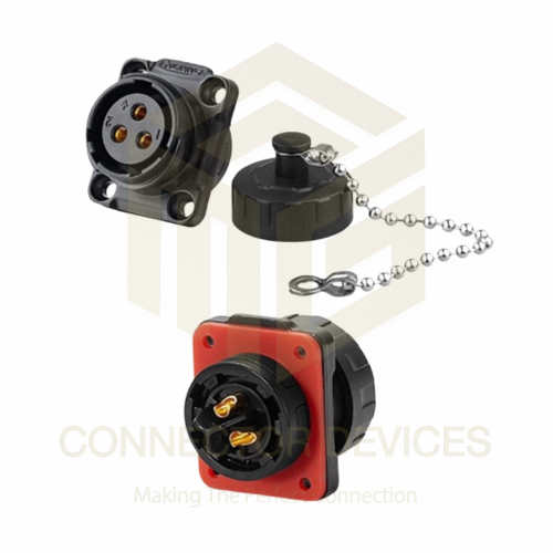 YM20 500V 20A 3Pin Female Socket IP67 Waterproof Power Connector Plastic Shell Solder Terminal