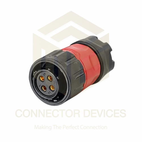 YM20 500V 20A 4Pin Female Plug IP67 Waterproof Power Connector Plastic Shell Solder Terminal