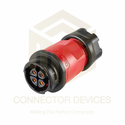 YM20 20A 4Pin Female Plug IP68 Waterproof Power Connector Inline Solder Terminal