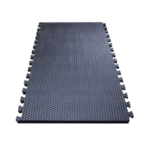 Godhan Cow Interlock Mats - Color: Black