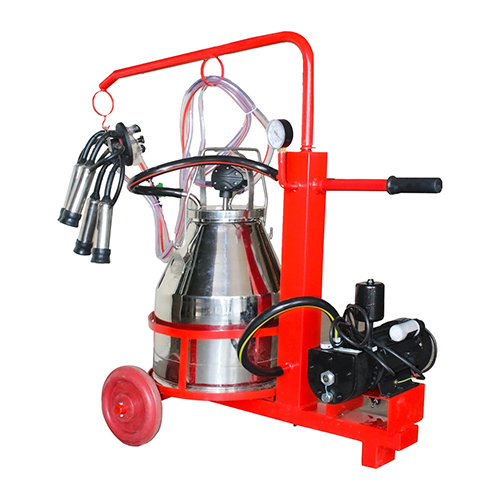 गोधान GS 200 तेल दुहने की मशीन ट्रॉली मॉडल 15 से 20 गायों और भैंसों के लिए