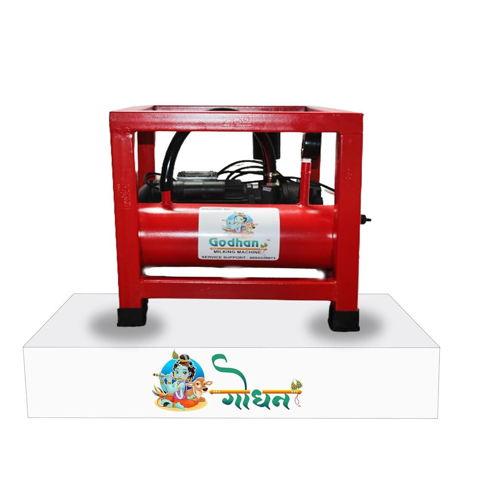 Godhan GS 300 Oil Double Power Single Bucket Milking Machine (for 25-30 Cows and Buffaloes)
