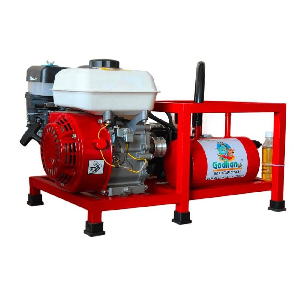 Godhan GS 150 Oil Milking Machine With 6.5 HP Engine For 8 To 10 Cow & Buffaloes