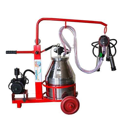 GODHAN GS 120 Oil Trolley Model Milking Machine For Cow (4 To 5 Cows)
