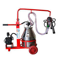 GODHAN GS 120 Oil Trolley Model Milking Machine For Cow (4 To 5 Cows)