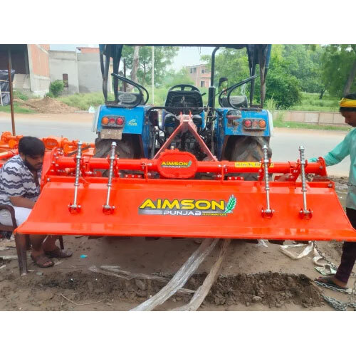8 Feet Agricultural Rotavator - Color: Red