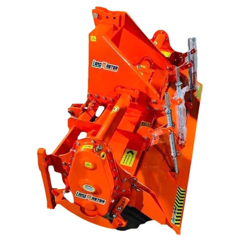 Tractor Operated Rotavator - Color: Red