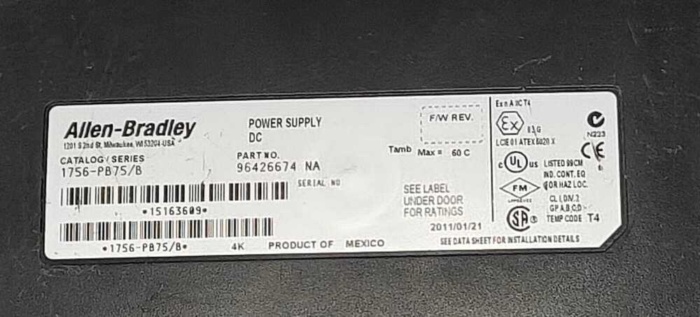 ALLEN BRADLEY 1756-PB75