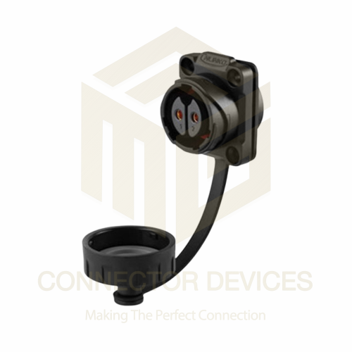 YM20 20A 2Pin Female Socket IP68 Waterproof Power Connector Flange Mount Plastic Shell Solder Terminal