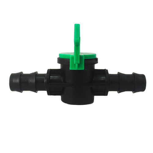 Ball Valve - Plastic Material | Manual Control System, Black Finish, Suitable For Industrial Use, High Quality Design
