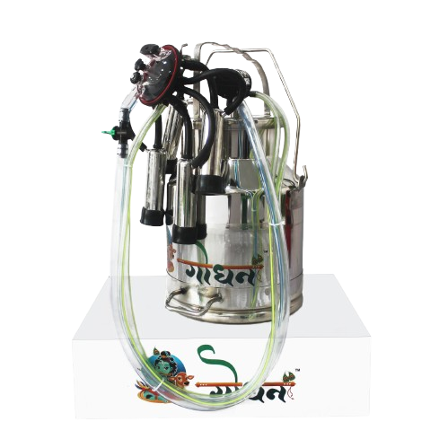 GODHAN Stainless Steel Milking Machine For Cattle Can Assembly Set