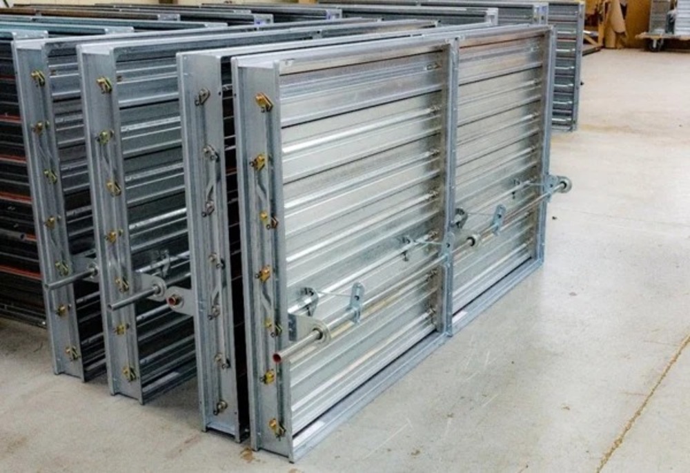 Volume Control Duct Dampers - Color: Sliver