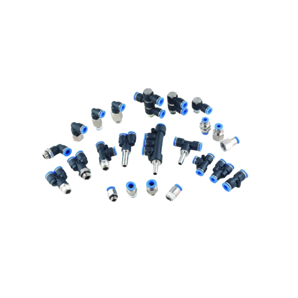 Pu Steel Fittings - Color: Black