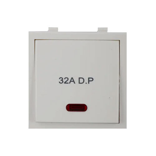 White Color Anchor Roma 32A D.P 1 Way With Neon Heavy Duty Power Switch