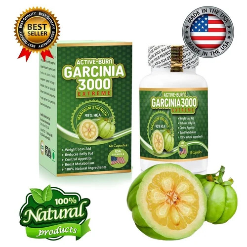 Active Burn Garcinia 3000 Extreme Weight Loss Capsules - Origin: India
