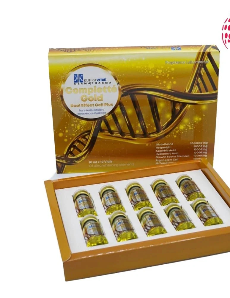 Complete Gold Dual Effect Cell Plus Glutathione Injection - Physical Form: Liquid