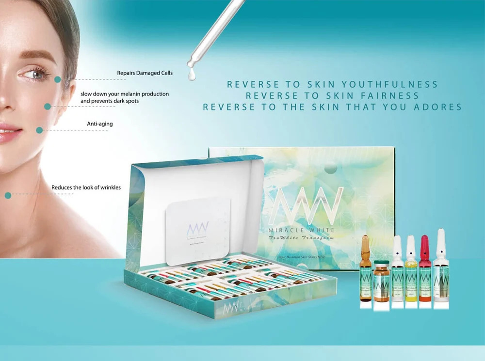 Miracle White Green Truwhite Transform 25000Mg Glutathione Injections - Physical Form: Liquid