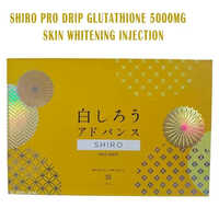 Shiro Pro Drip Glutathione 5000Mg Skin Whitening Injections - Dosage Form:  Liquid - Dosage Form: Liquid at 12000.00 INR at Best Price in Delhi
