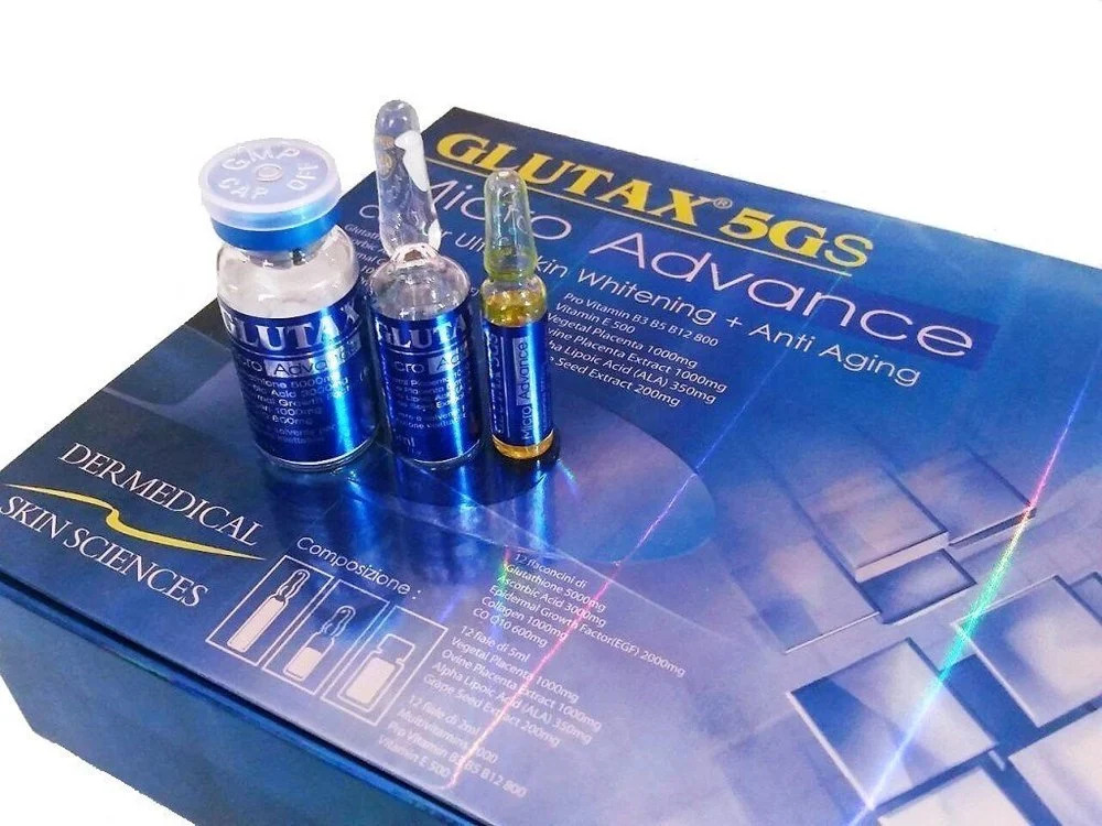 Glutax 5Gs Micro Advance Cellular Ultra Skin 12 Vials - Age Group: Adult